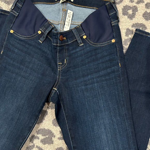 Madewell Maternity Side-Panel Skinny Jeans in Woodland Wash TENCEL Size 27 NWT - Picture 6 of 8